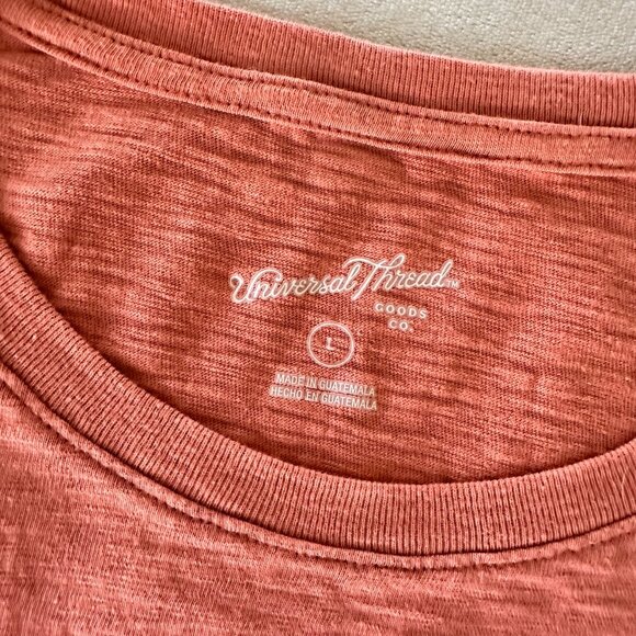 Peach/Rosewood color t-shirt dress - Universal Thread - Picture 2 of 3